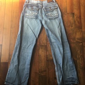 Like new boys distressed bootcut jeans size 14